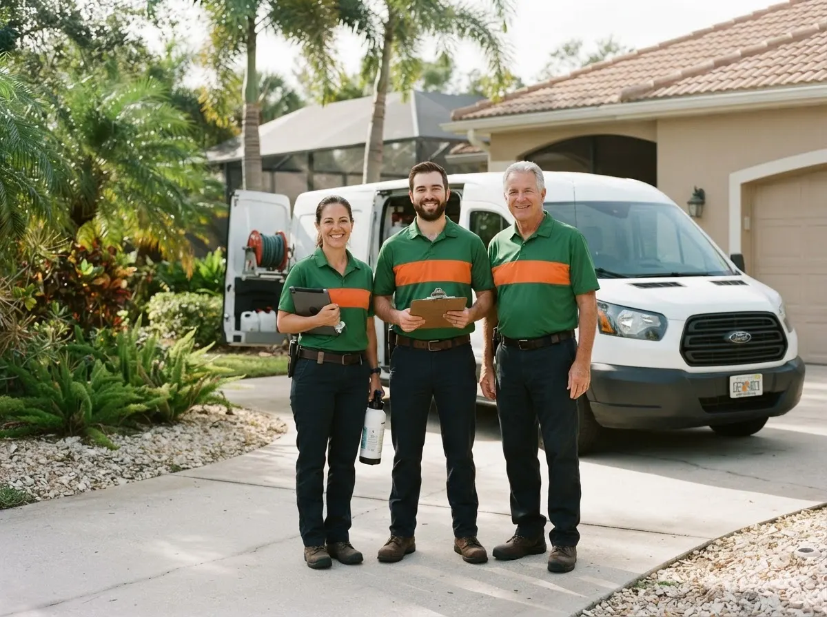 The Caloosa Pine Pest Control team, pest control service in Fort Myers, FL